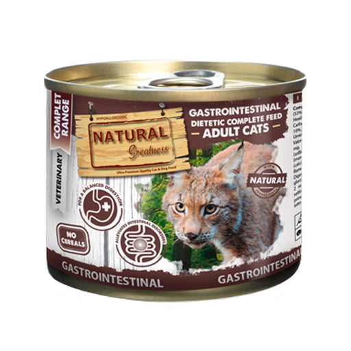 Natural Greatness gastrointestinal dietetic complete feed adult cats 200gr - PETTER