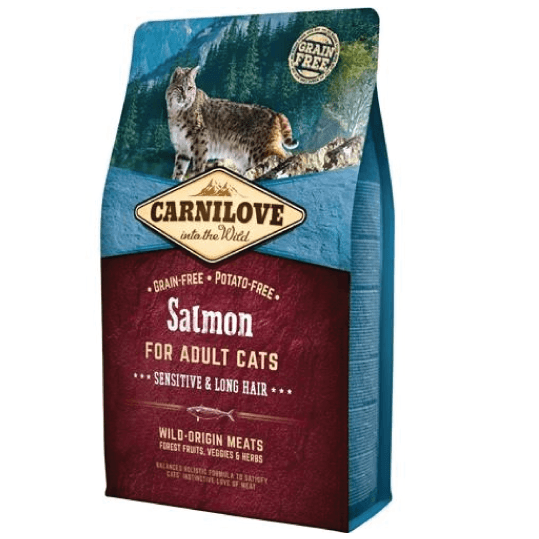 CARNILOVE salmon for sensitive & long hair adult cats - PETTER