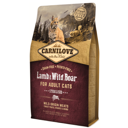 CARNILOVE lamb & wild boar adult cat - PETTER