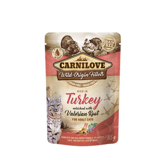 Carnilove Cat Turkey with Valerian Root (Saqueta) 85 g - PETTER