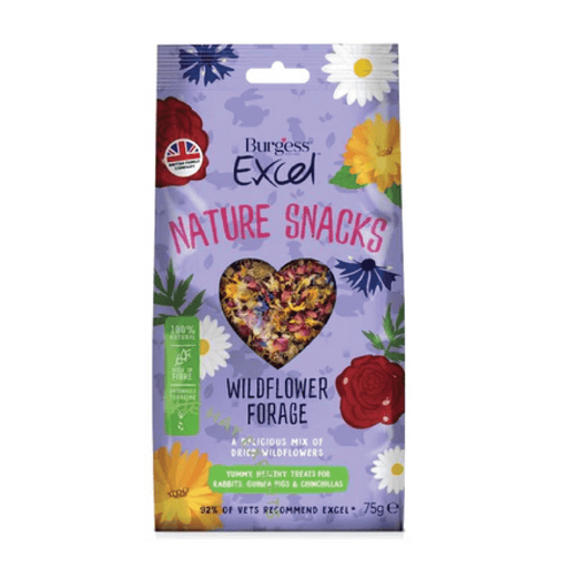 NEW! Burgess Excel Nature Snacks Wildflower forage - PETTER
